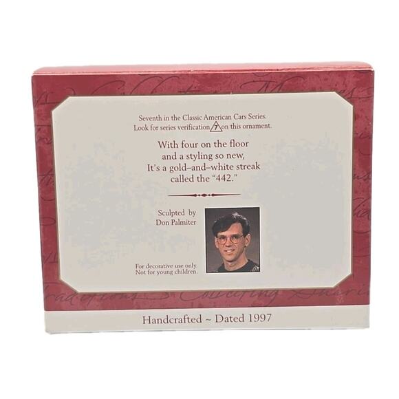 1997 Hallmark Ornament 1969 Hurst Oldsmobile 442 Classic American Cars New U12 - Picture 9 of 9